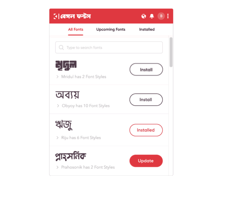 android bangla font download